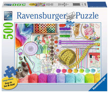 Load image into Gallery viewer, Needlework Station - 500 Piece Puzzle By Ravensburger
