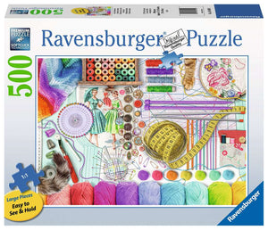 Needlework Station - 500 Piece Puzzle By Ravensburger