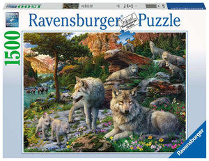Wolves in Spring - 1500 Piece Puzzle By Ravensburger