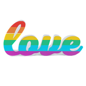 Rainbow Love Decor Sentiment