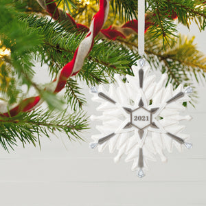 2021 Snowflake Porcelain Ornament