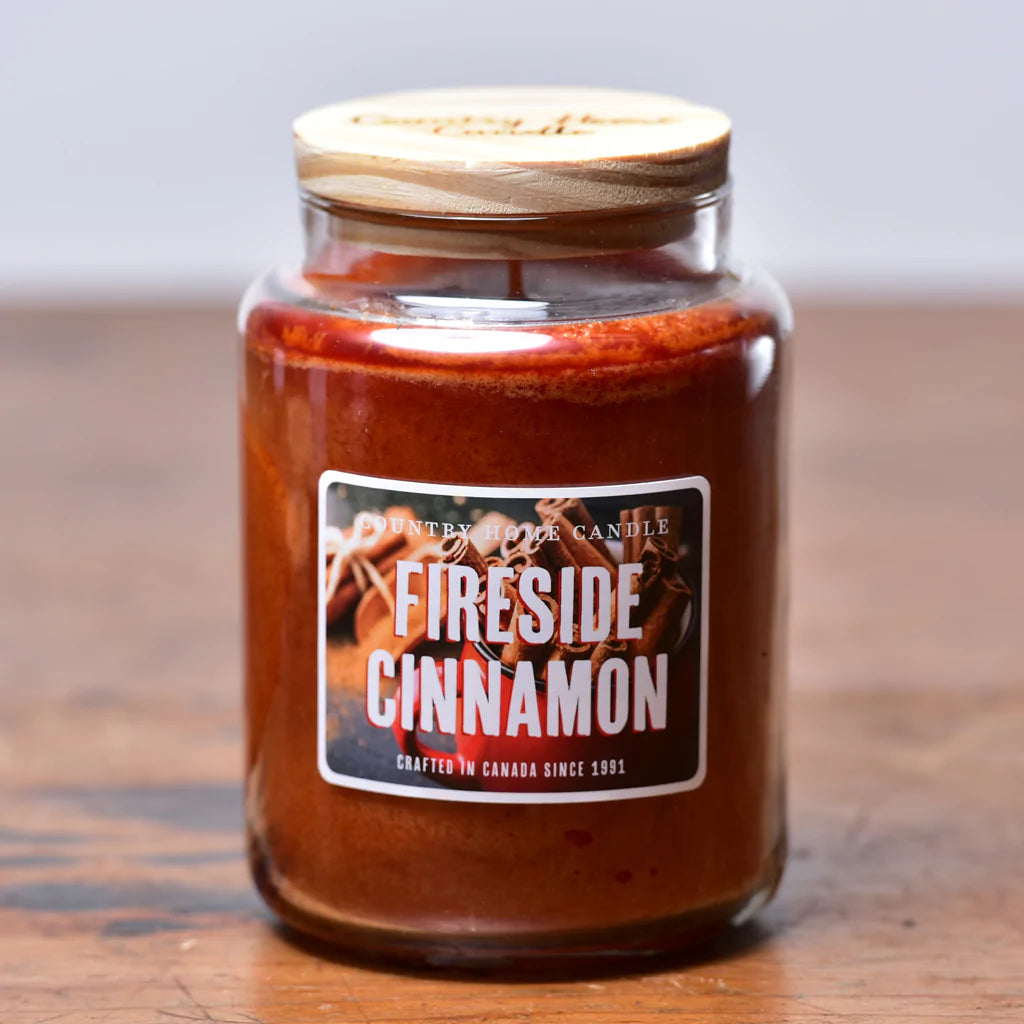 FIRESIDE CINNAMON - COUNTRY HOME CANDLE 26OZ