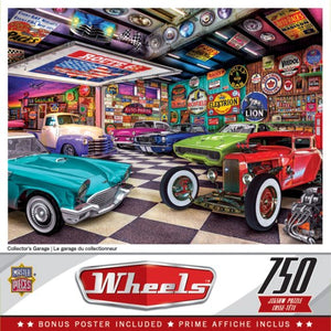 Collector's Garage - 750 Piece Puzzle by Master Pieces