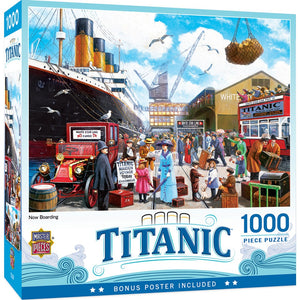 Titanic Now Boarding - 1000 Piece Puzzle by Master Pieces