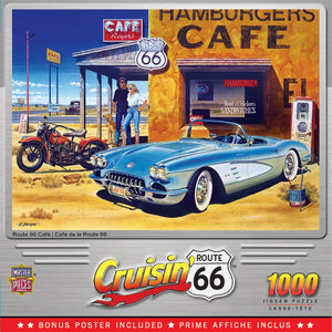 Route 66 Cafe - 1000 Piece Puzzle by Master Pieces