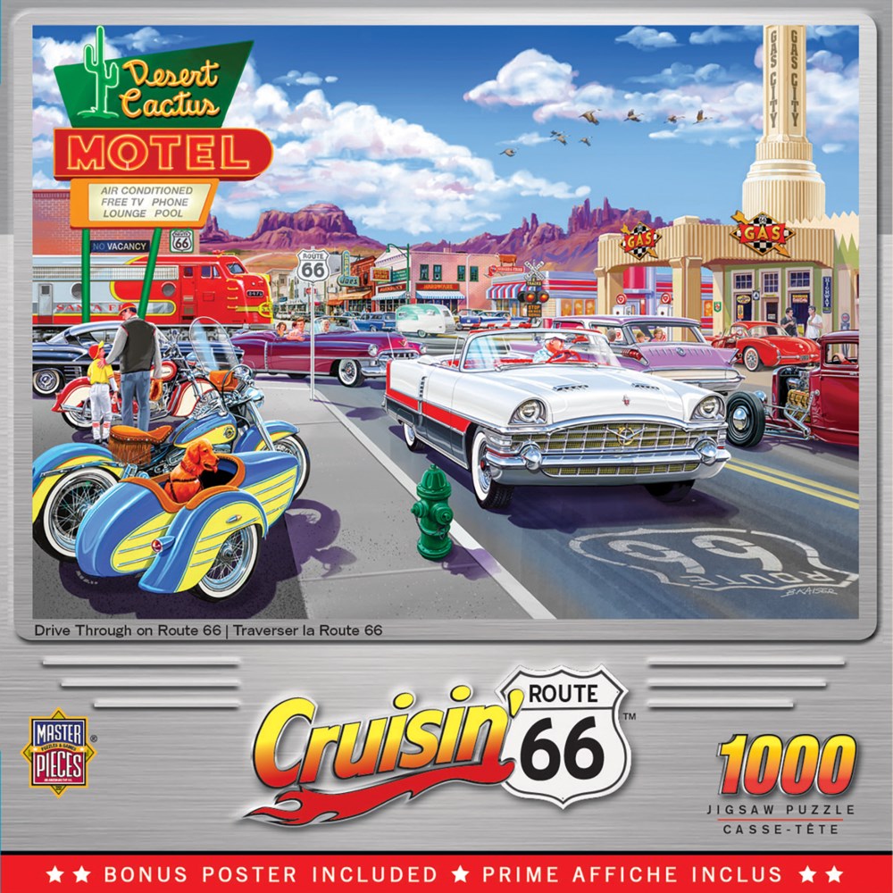Drive Through on Route 66 - 1000 Piece Puzzle by Master Pieces
