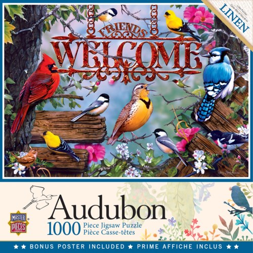 Audubon - Perched -1000 Piece Puzzle by Master Pieces