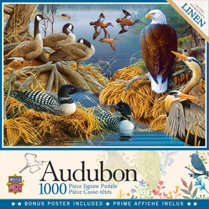 Audubon - Lake Life - 1000 Piece Puzzle by Master Pieces