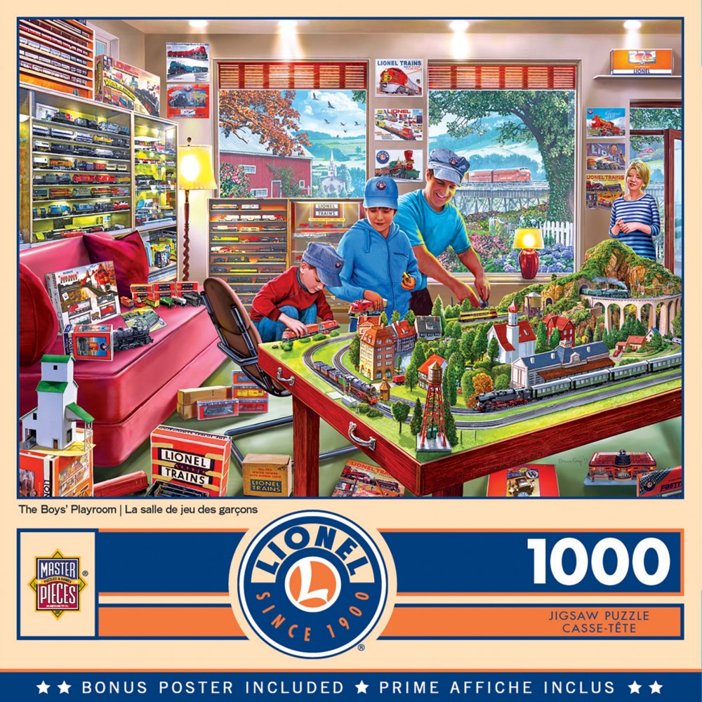 The Boys' Playroom - 1000 Piece Puzzle by Master Pieces