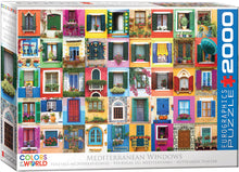 Load image into Gallery viewer, Mediterranean Windows - 2000 Pieces Puzzle by EuroGraphics
