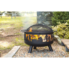 Load image into Gallery viewer, Bear Camp Fire Pit With Domed Spark Guard
