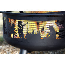 Load image into Gallery viewer, Bear Camp Fire Pit With Domed Spark Guard
