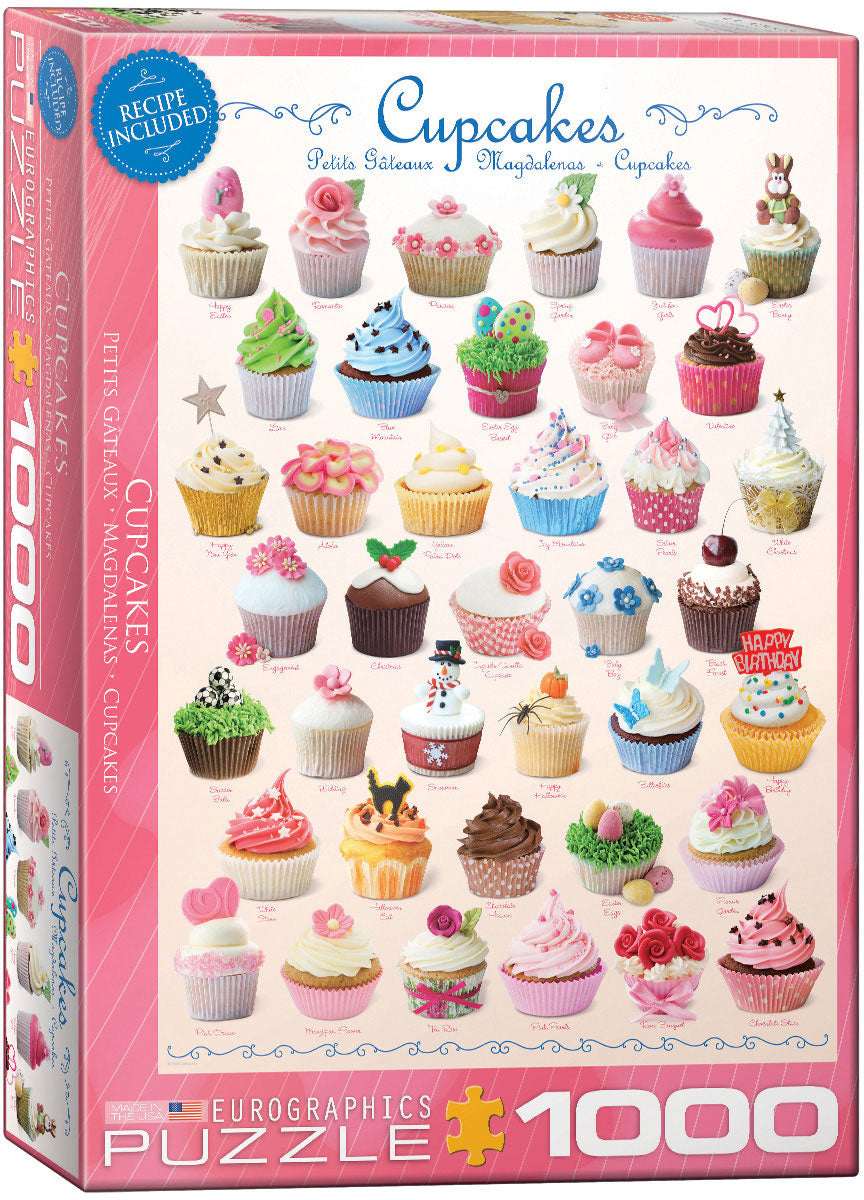 Cupcakes - 1000 Piece Puzzle by Eurographics