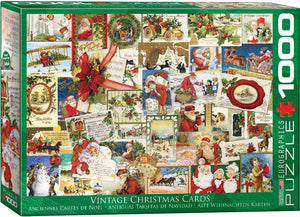 Vintage Christmas Cards - 1000 Piece Puzzle by EuroGraphics
