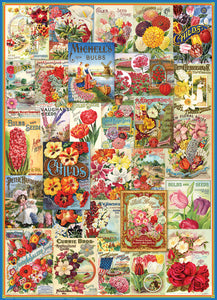 Flowers Seed Catalogue Collection - 1000 Piece Puzzle by EuroGraphics