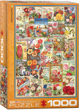 Load image into Gallery viewer, Flowers Seed Catalogue Collection - 1000 Piece Puzzle by EuroGraphics
