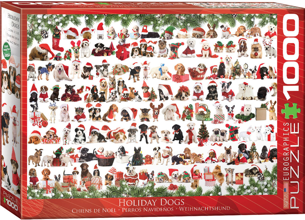 Holiday Dogs - 1000 Piece Puzzle by EuroGraphics