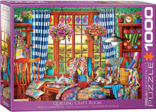 Load image into Gallery viewer, Quilting Craft Room - 1000 Piece Puzzle by EuroGraphics

