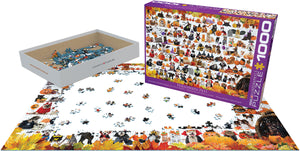 Halloween Pets - 1000 Piece Puzzle by EuroGraphics