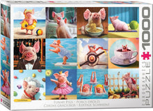 Load image into Gallery viewer, Funny Pigs - 1000 Piece Puzzle by EuroGraphics
