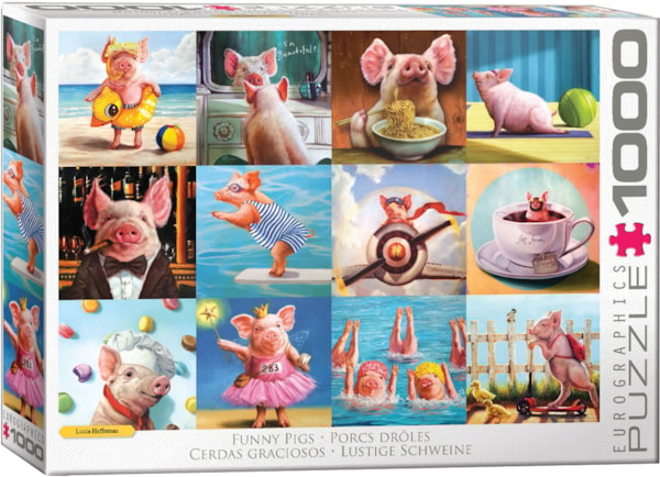 Funny Pigs - 1000 Piece Puzzle by EuroGraphics