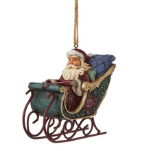 Load image into Gallery viewer, Santa in Sleigh Event Ornament
