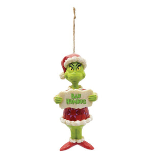 Grinch Bah Humbug Ornament - By Jim Shore