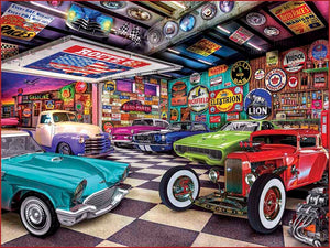 Collector's Garage - 750 Piece Puzzle by Master Pieces
