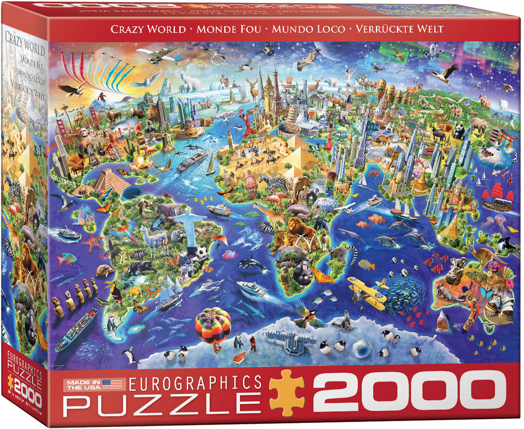 Crazy World - 2000 Piece Puzzle by Eurographics