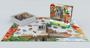 Trumpet Vines & Tree Sparrows - 300 Piece Puzzle by Eurographics