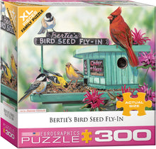 Load image into Gallery viewer, Bertie&#39;s Bird Seed Fly-In - 300 Piece Puzzle by Eurographics
