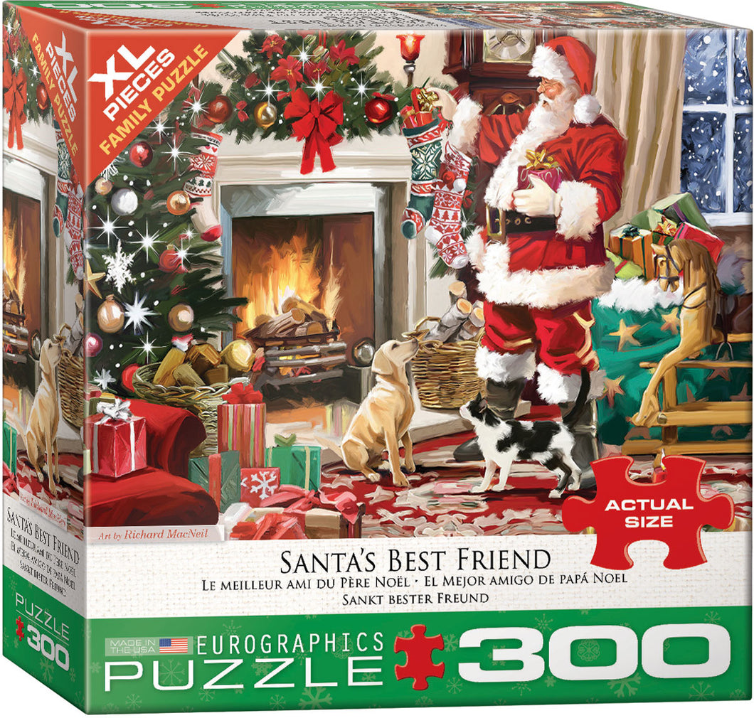 Santa’s Best Friend - 300 Piece Puzzle by EuroGraphics