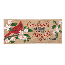 Load image into Gallery viewer, Cardinals Appear Resin Memorial Garden Bench
