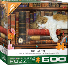 Load image into Gallery viewer, The Cat Nap - 500 Piece Puzzle by EuroGraphics
