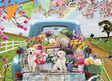 Load image into Gallery viewer, &quot;Country Truck in Spring&quot; - 500 Piece Cobble Hill Puzzle
