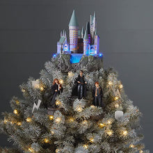 Load image into Gallery viewer, Harry Potter Hogwarts Castle Storytellers Musical Christmas Tree Topper with Light
