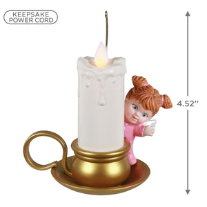 Angelic Candlelight Ornament With Light and Motion