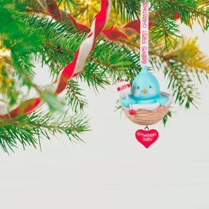 Baby Boy’s First Christmas Blue Bird 2022 Ornament
