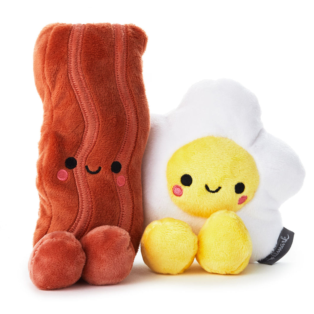 Better Together Bacon and Eggs Magnetic Plush, 6.25