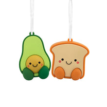 Load image into Gallery viewer, Better Together Avocado and Toast Magnetic Hallmark Ornaments, Set of 2
