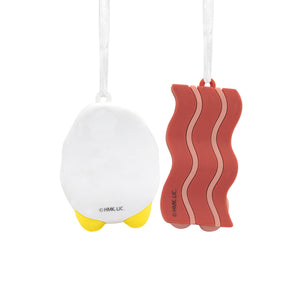 Better Together Bacon and Eggs Magnetic Hallmark Ornaments, Set of 2