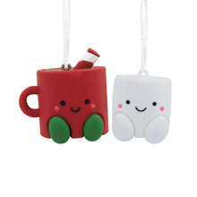 Load image into Gallery viewer, Better Together Hot Cocoa and Marshmallow Magnetic Hallmark Ornaments, Set of 2
