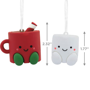 Better Together Hot Cocoa and Marshmallow Magnetic Hallmark Ornaments, Set of 2