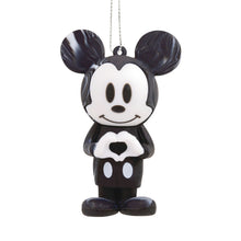 Load image into Gallery viewer, Disney Mickey Mouse Heart Hallmark Ornament, Black &amp; White Marble
