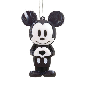 Disney Mickey Mouse Heart Hallmark Ornament, Black & White Marble