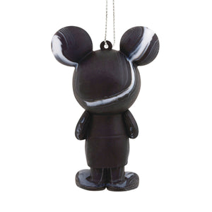 Disney Mickey Mouse Heart Hallmark Ornament, Black & White Marble