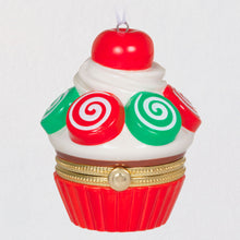 Load image into Gallery viewer, Christmas Cupcakes Special Edition Porcelain and Metal Ornament
