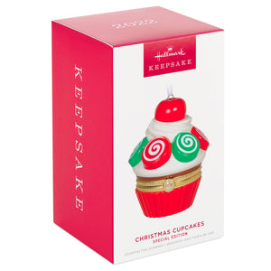 Christmas Cupcakes Special Edition Porcelain and Metal Ornament