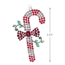 Load image into Gallery viewer, Dazzling Candy Cane Metal Ornament
