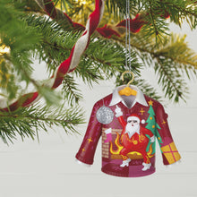 Load image into Gallery viewer, Disco Inferno Santa Crazy Christmas Sweater Musical Ornament

